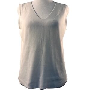 Worthington White V-Neck Tank Top‎